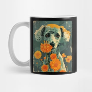 Poodle Flowers Photo Art Design For Dog Onwer Mug